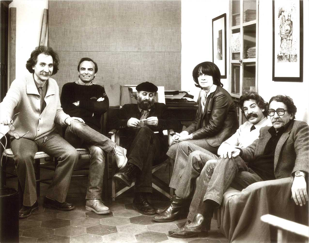 I fondatori dell'ALEPH di corso Garibaldi nel 1982